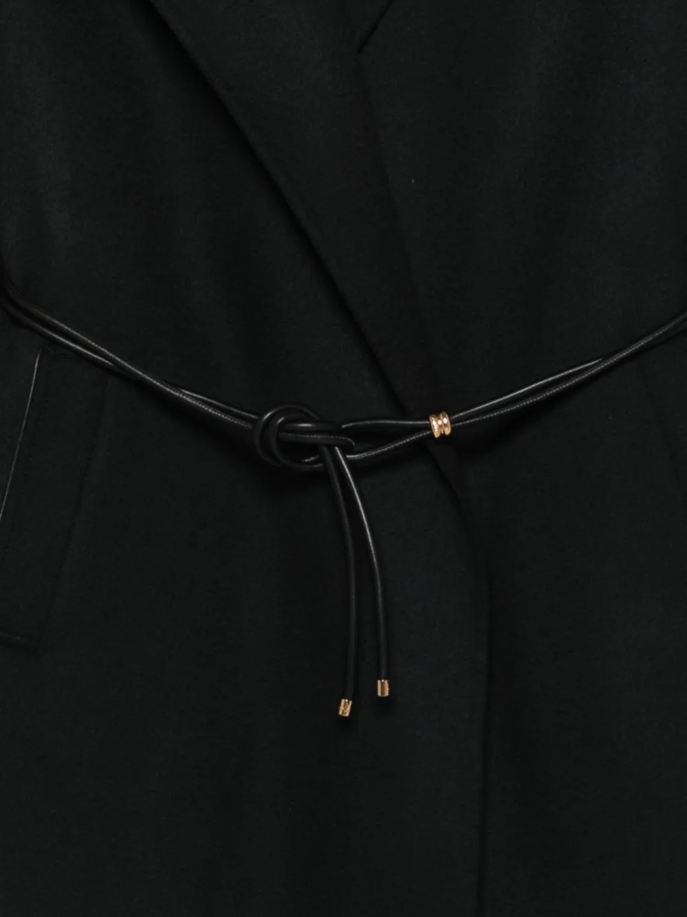 Agnona Jack jas met capuchon en ceintuur Zwart