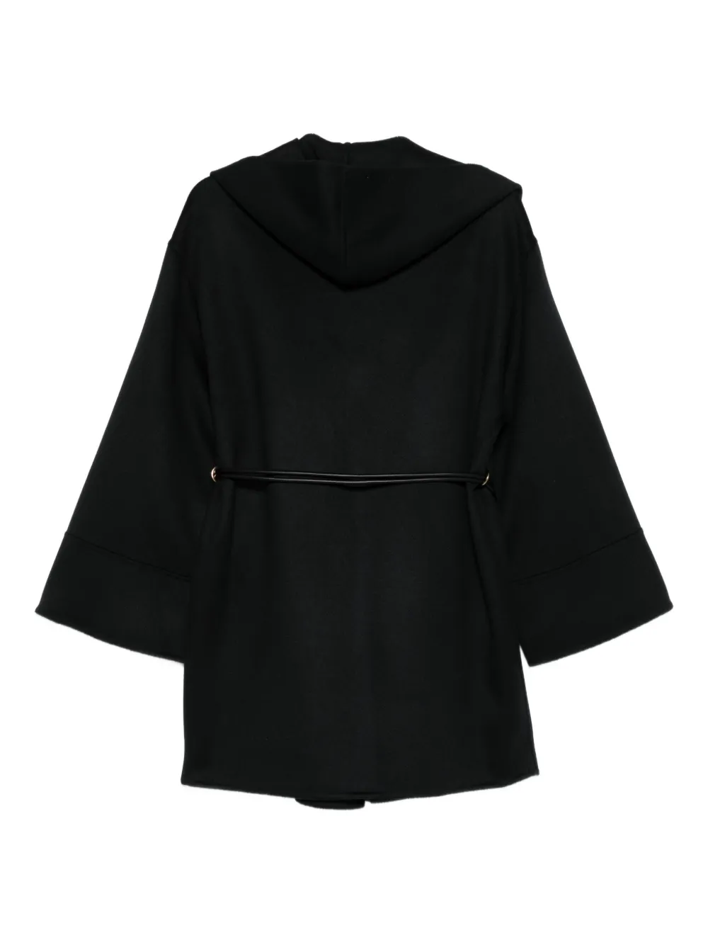 Agnona Jacke hooded belted coat | Single Breasted Coats | Image 2