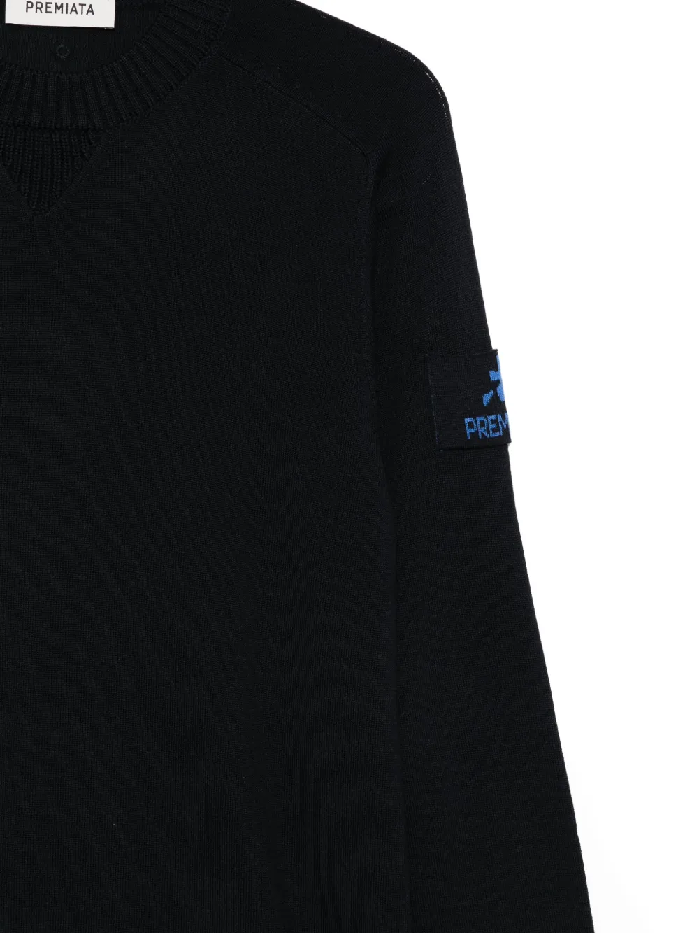Premiata Sweater met logoplakkaat Blauw