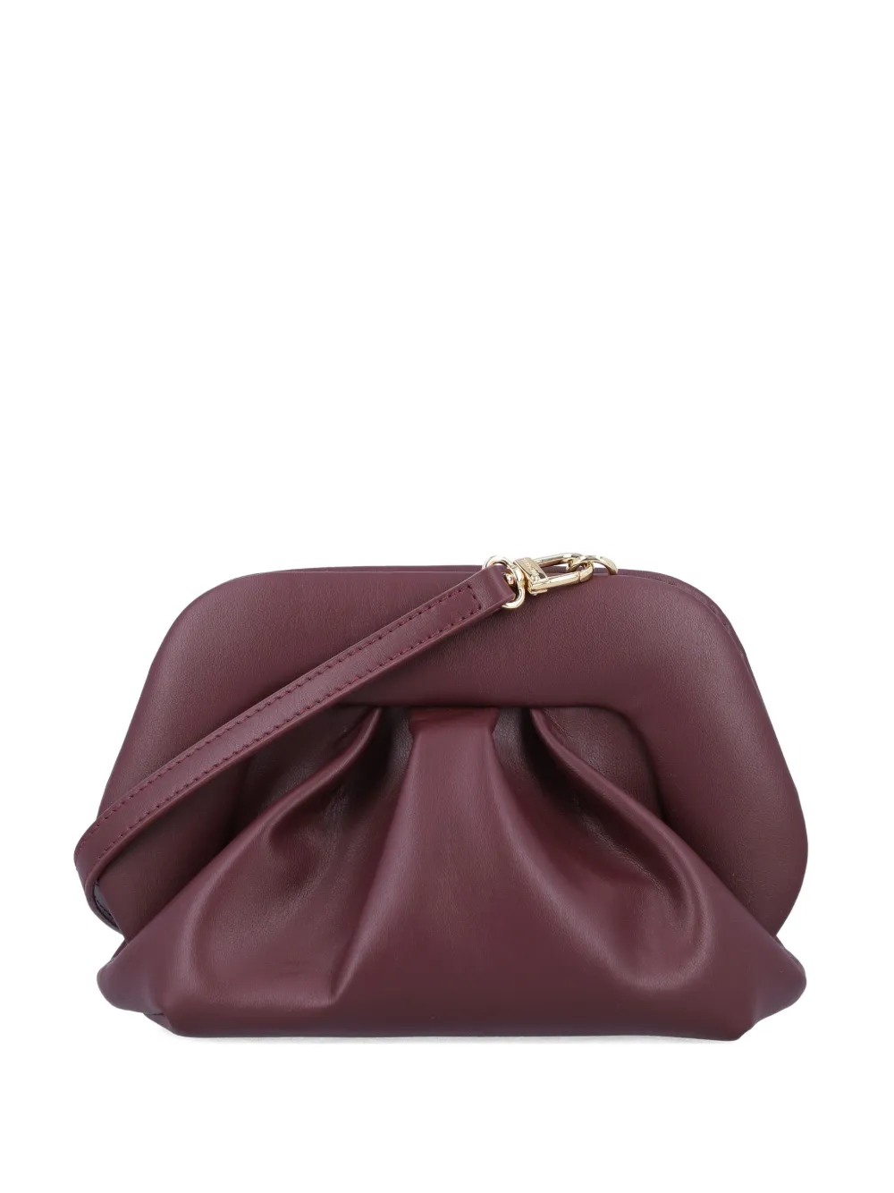Themoirè Gea Pleated Clutch Bag In Red