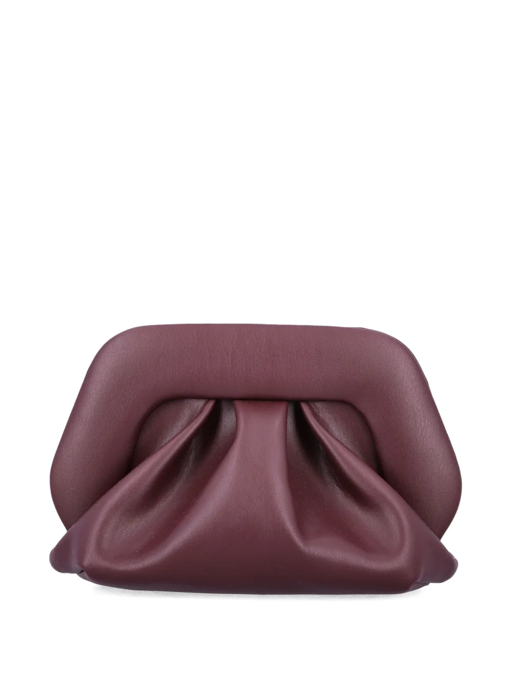 Themoirè Gea Pleated Clutch Bag In Red
