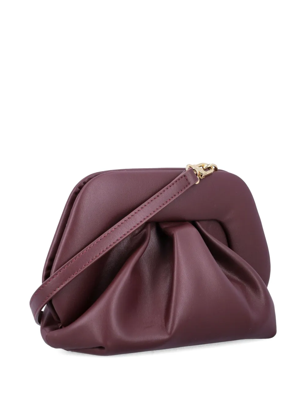 Themoirè Gea Pleated Clutch Bag In Red