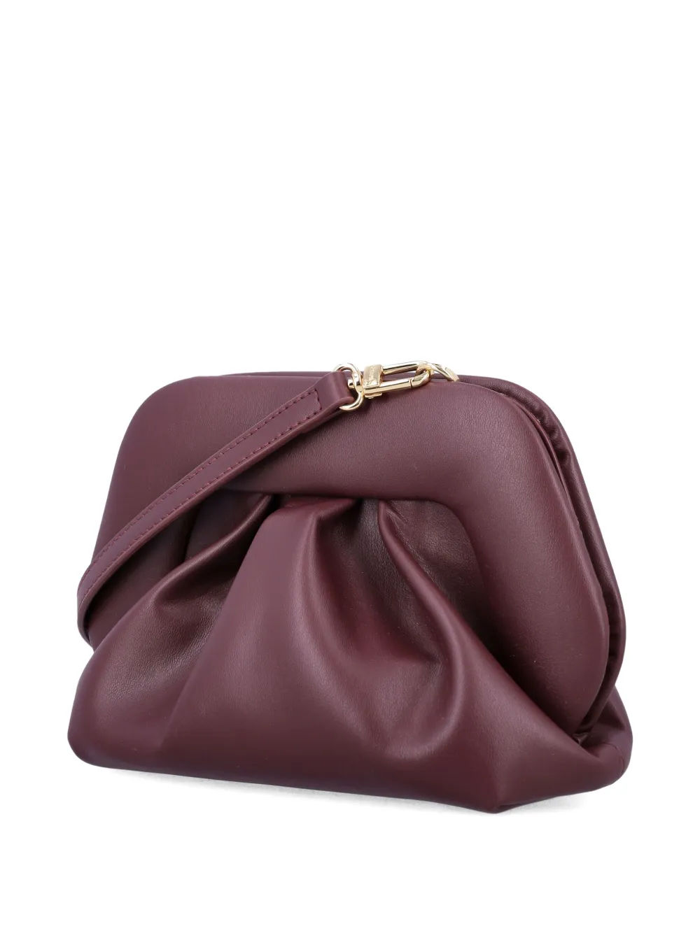 Themoirè Gea Pleated Clutch Bag In Red