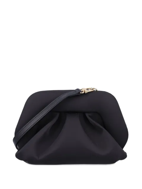 Themoirè Gea satin-pleated clutch bag