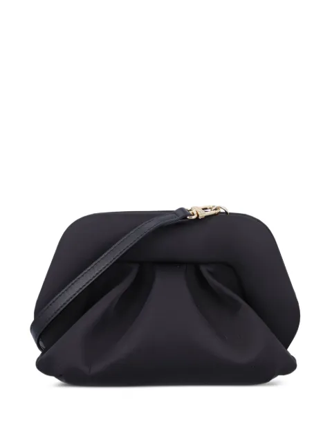 Themoirè Gea satin-pleated clutch bag
