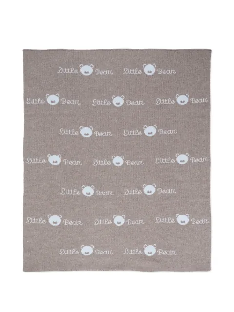 Little Bear little bear face knit blanket