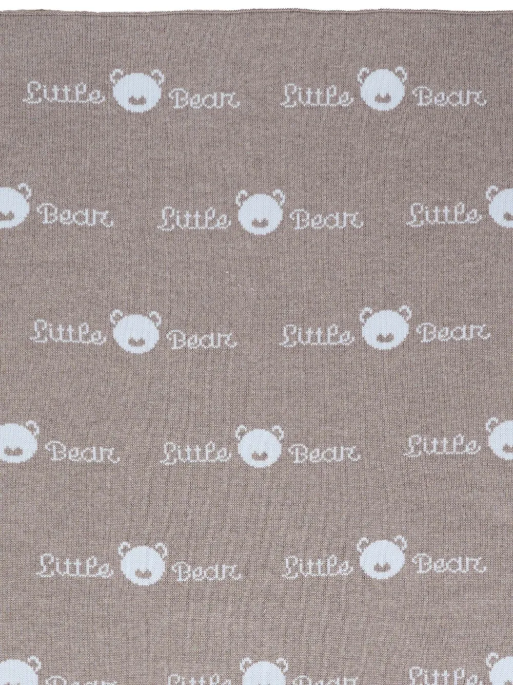 Little Bear Gebreide deken met beer Bruin