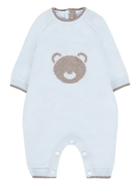 Little Bear bear-detail knitted romper
