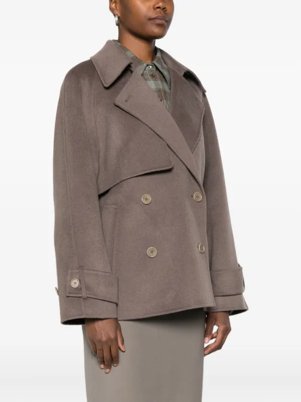 JOSEPH double-breasted Wool Coat Grey FARFETCH