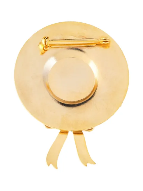 Susan Caplan Vintage 1980s bonnet-shaped brooch