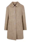 Nº21 embellished tweed coat - Neutrals
