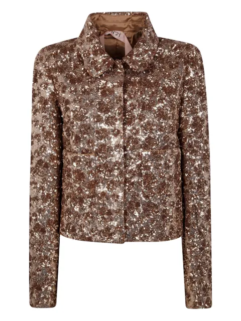 Nº21 sequin-embellished jacket