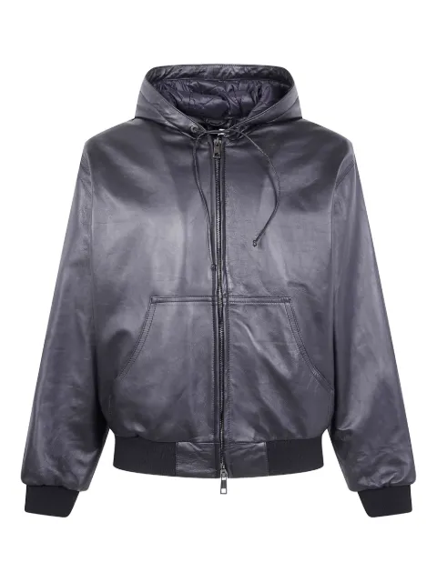 Giorgio Brato hooded leather jacket