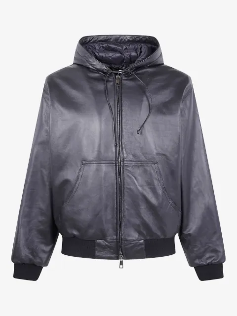 Giorgio Brato hooded leather jacket