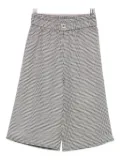 TWINSET Kids houndstooth elasticated-waist trousers - Black