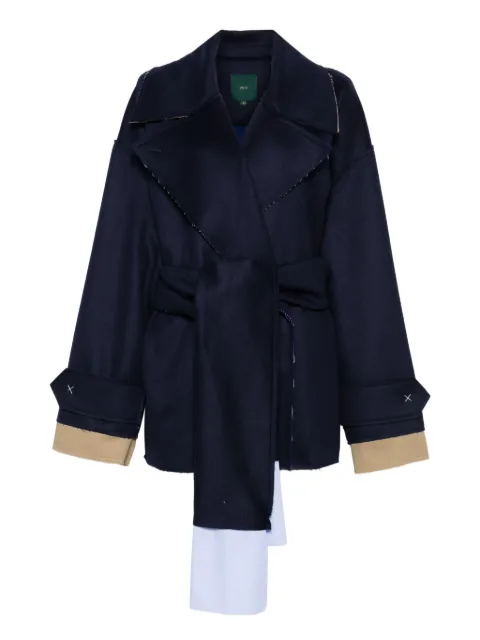 Jejia belted single-breasted coat