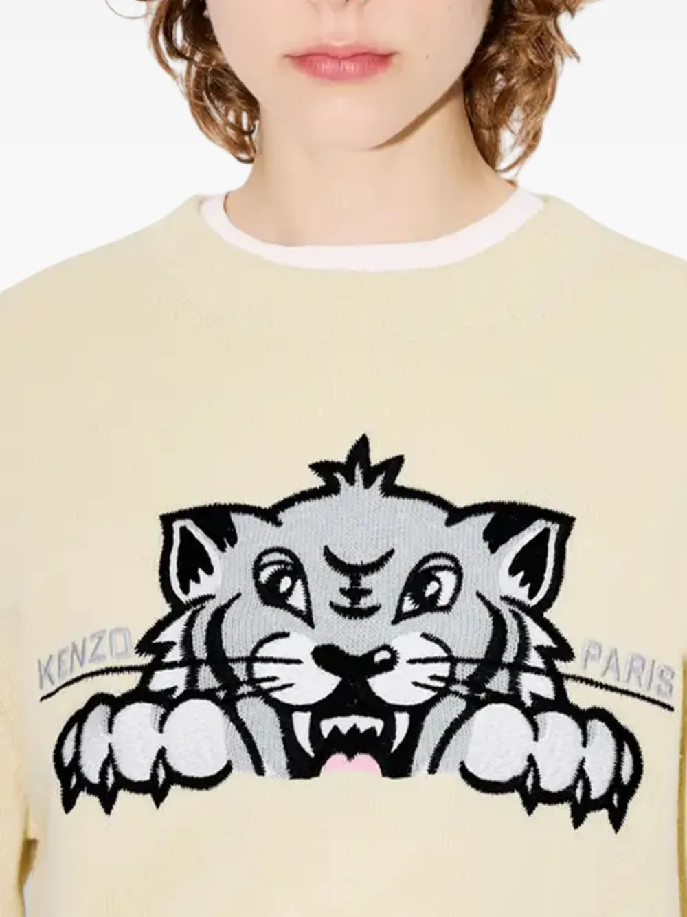 Kenzo Happy Tiger sweater Beige
