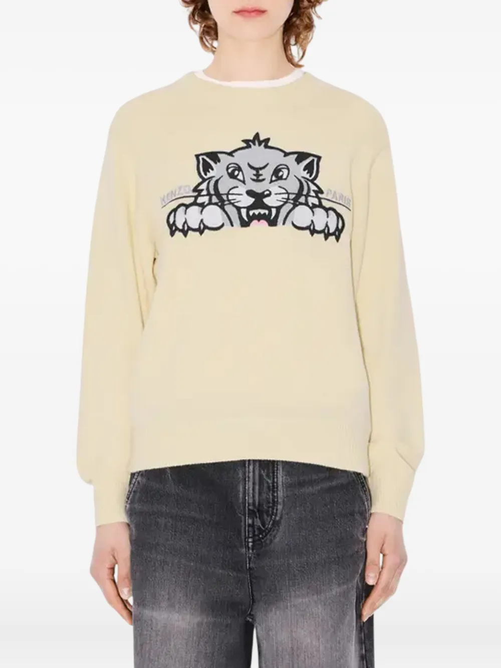 Kenzo Happy Tiger sweater Beige