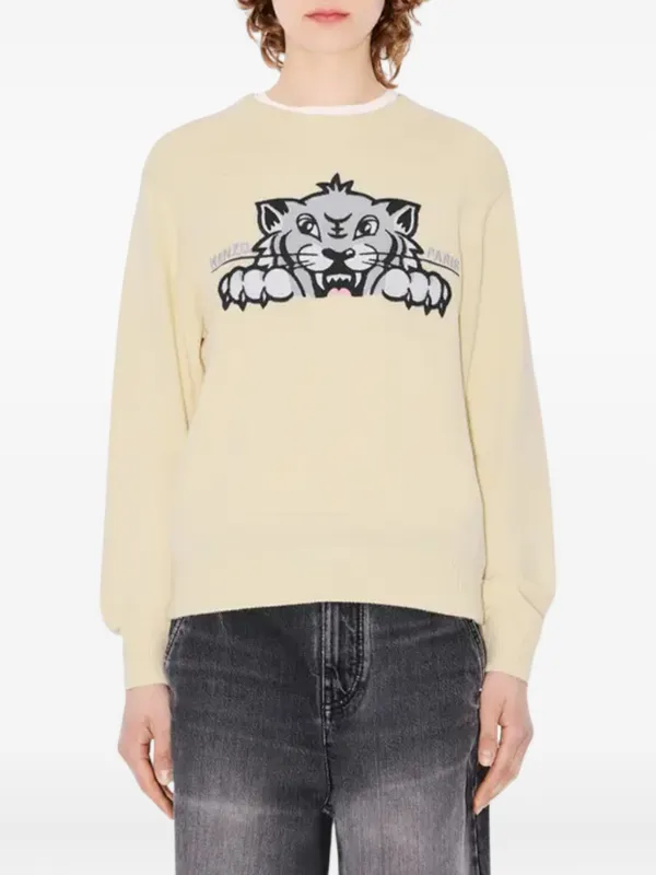 Kenzo Happy Tiger セーター | ニュートラル | FARFETCH JP