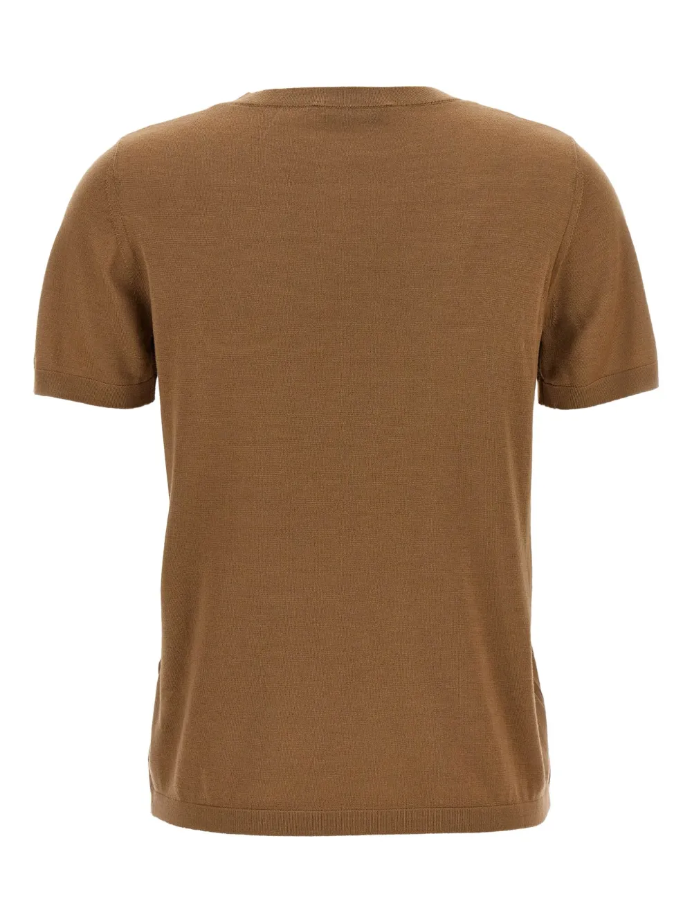 Max Mara Egidio crew-neck patch-pocket T-shirt Bruin