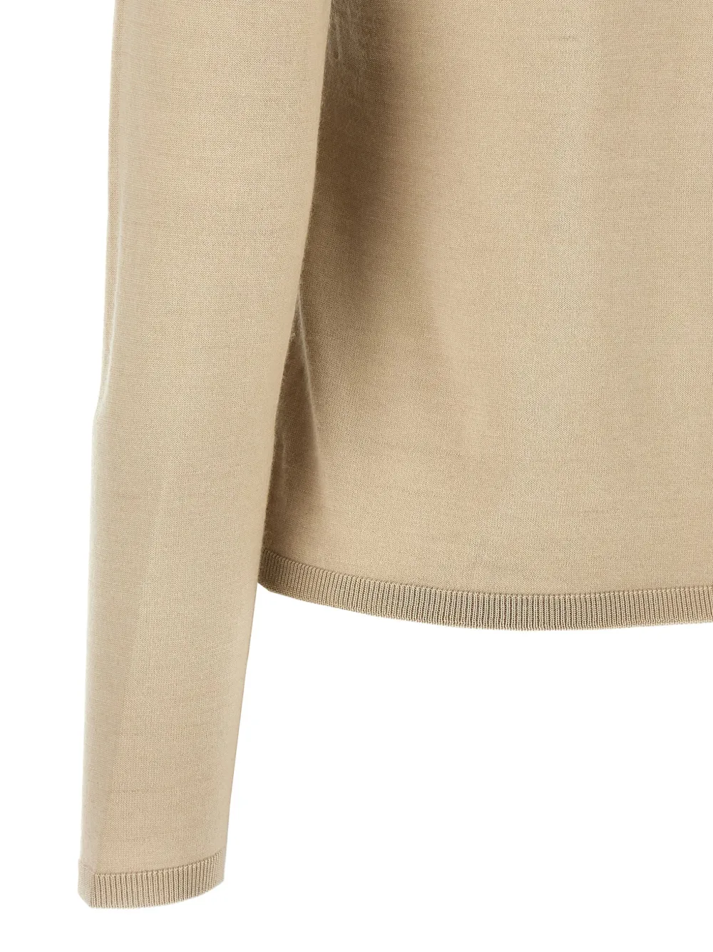Max Mara High-neck Cashmere Sweater In Gold