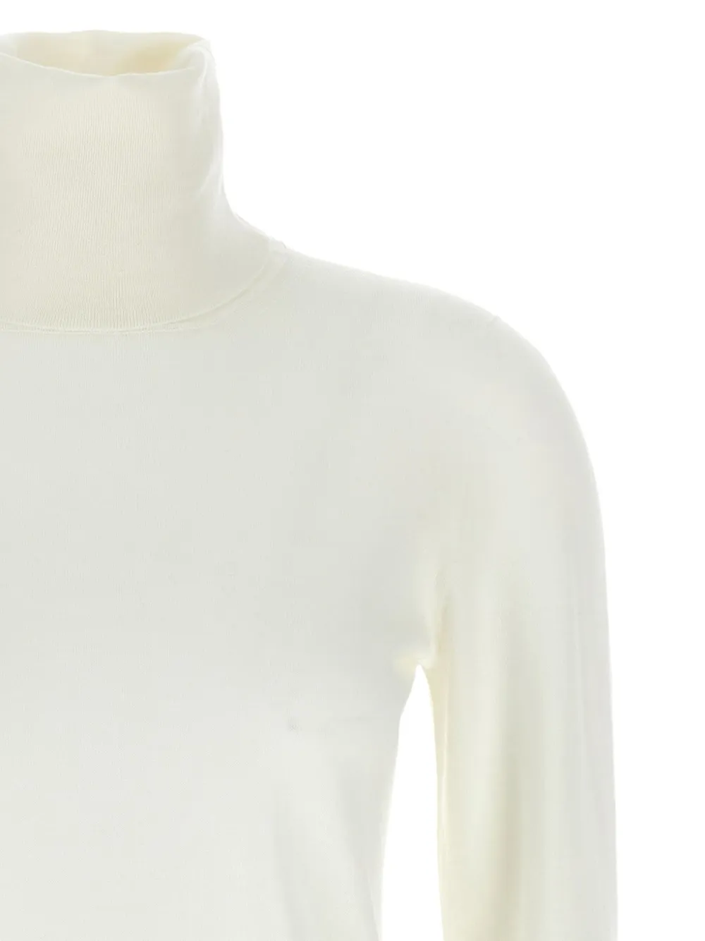 Max Mara high-neck wool sweater Wit