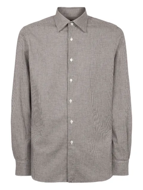 slowear check-pattern shirt