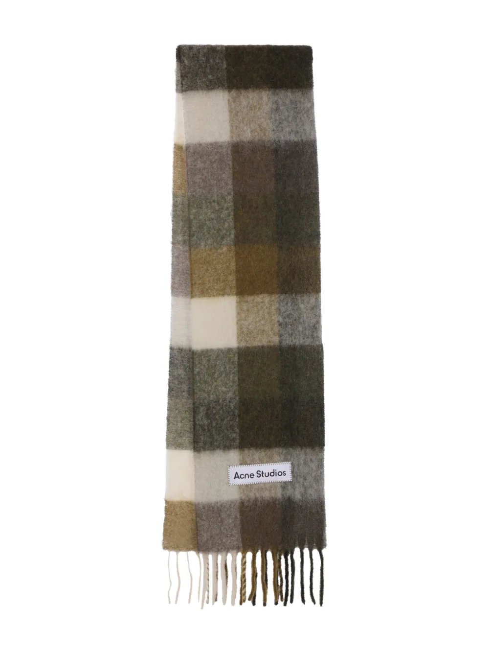 Acne Studios logo-patch scarf | Green | Image 1