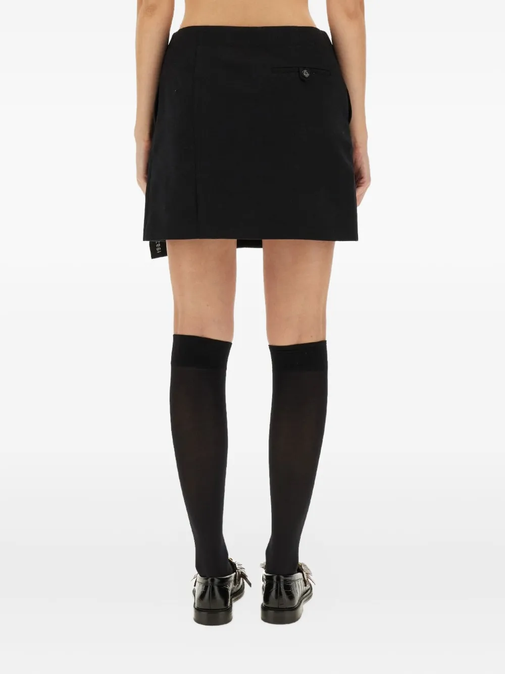 Moschino Mini-rok met gedrapeerd detail Zwart