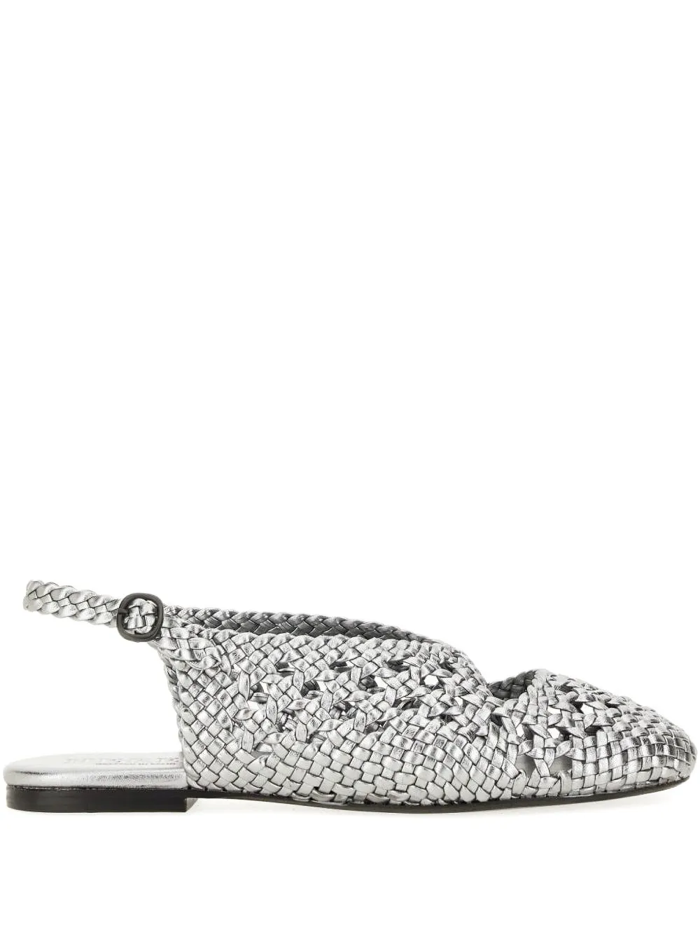 Hereu woven strap ballet flats Zilver