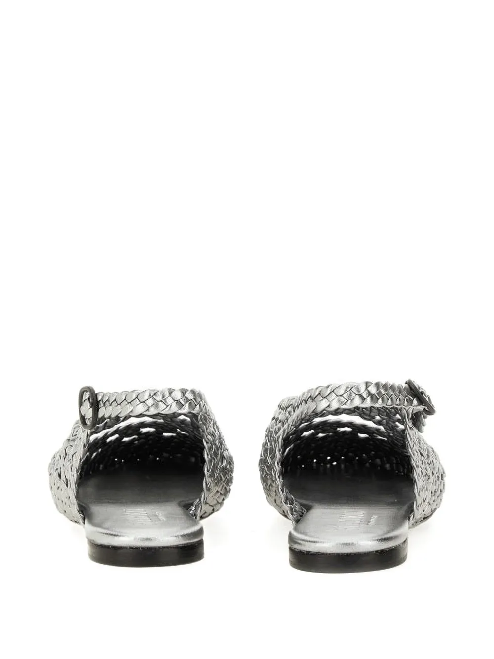 Hereu woven strap ballet flats Zilver