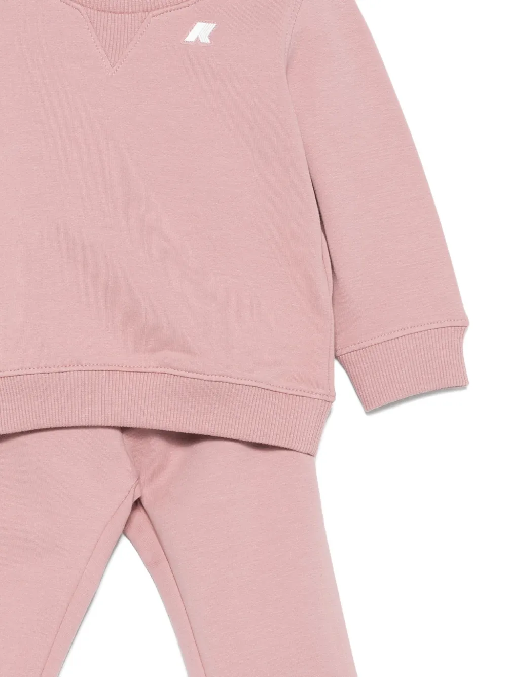 K Way Kids Trainingspak met geborduurd logo Roze
