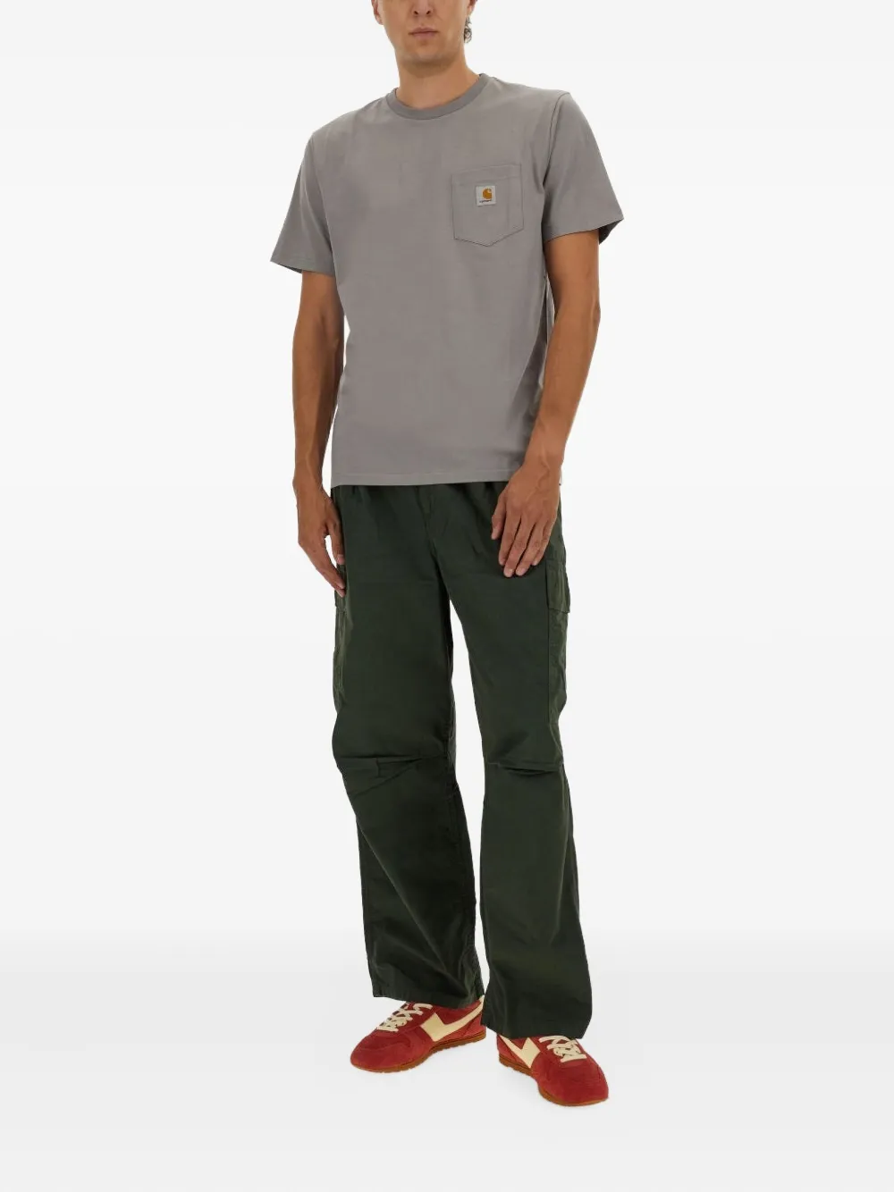 Carhartt Wip Tshirt With Pocket In Gray