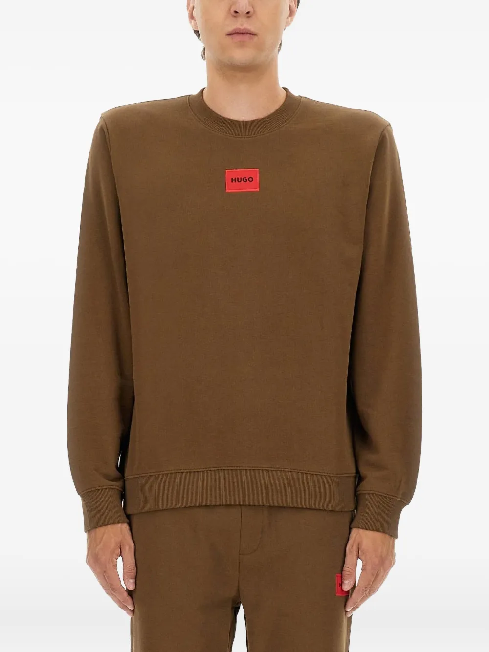 HUGO logo-patch sweatshirt | marrón | Image 1