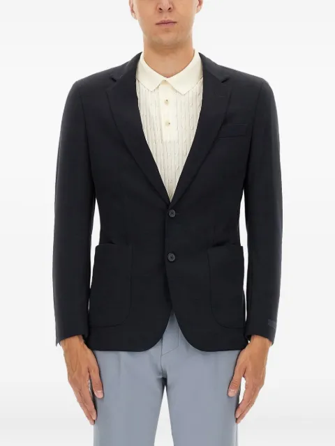 BOSS notched-lapel button jacket