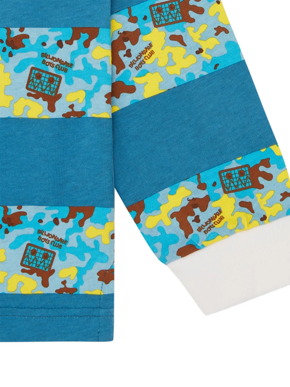 Billionaire Boys Club Kids Gestreept rugbyshirt Blauw