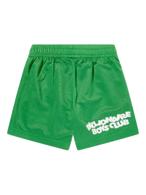 Billionaire Boys Club Kids logo-print mesh shorts