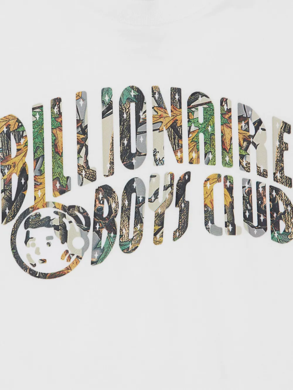 Billionaire Boys Club Kids T-shirt met camouflageprint en logo Wit