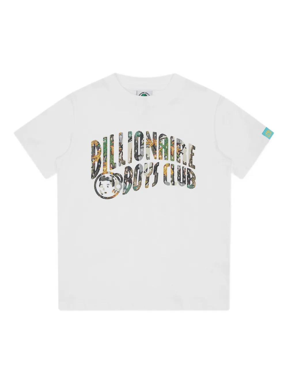 Billionaire Club Kids T-shirt met camouflageprint en logo Wit
