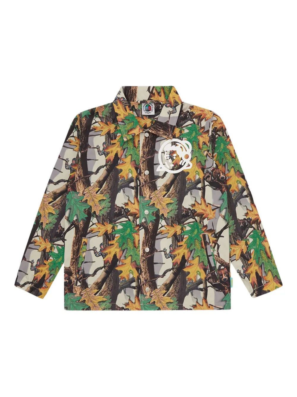 Billionaire Boys Club Kids print cotton shirt - Grün