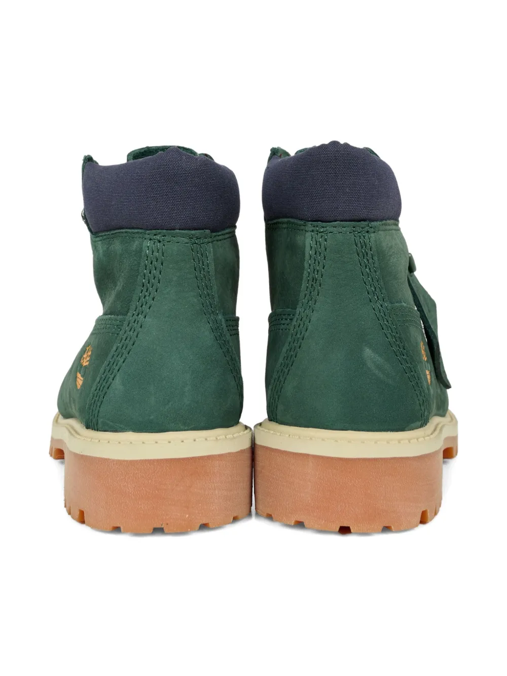 Timberland Kids Leren veterlaarzen Groen