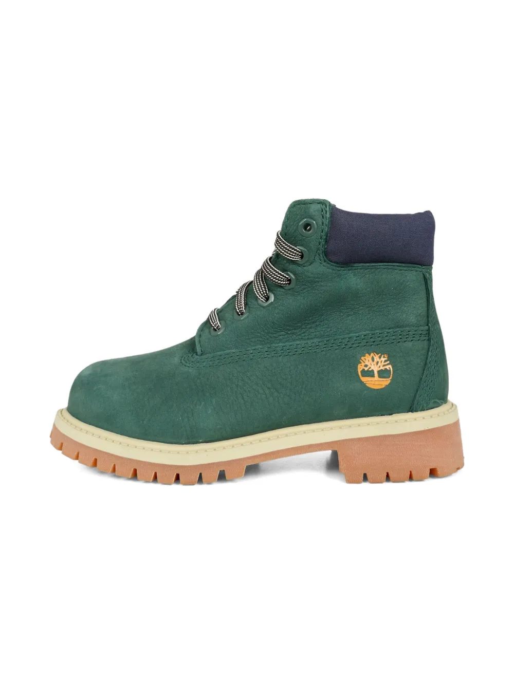 Timberland Kids Leren veterlaarzen Groen