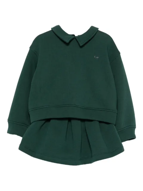Il Gufo crew-neck long-sleeve skirt set
