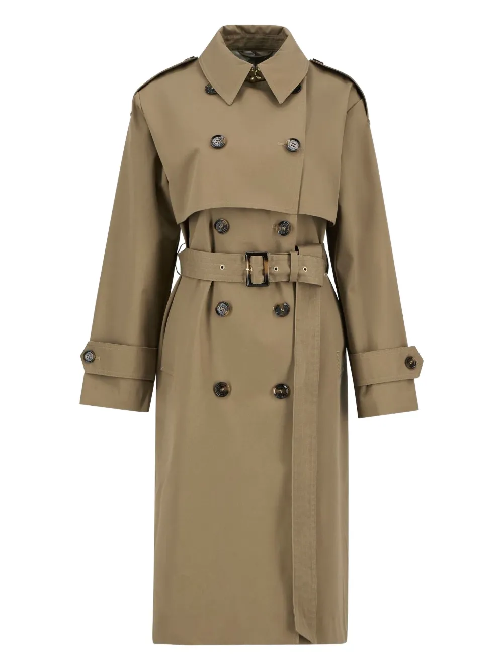 Barbour Aoife Belted-fastening Double-breasted Trench Coat In Brown