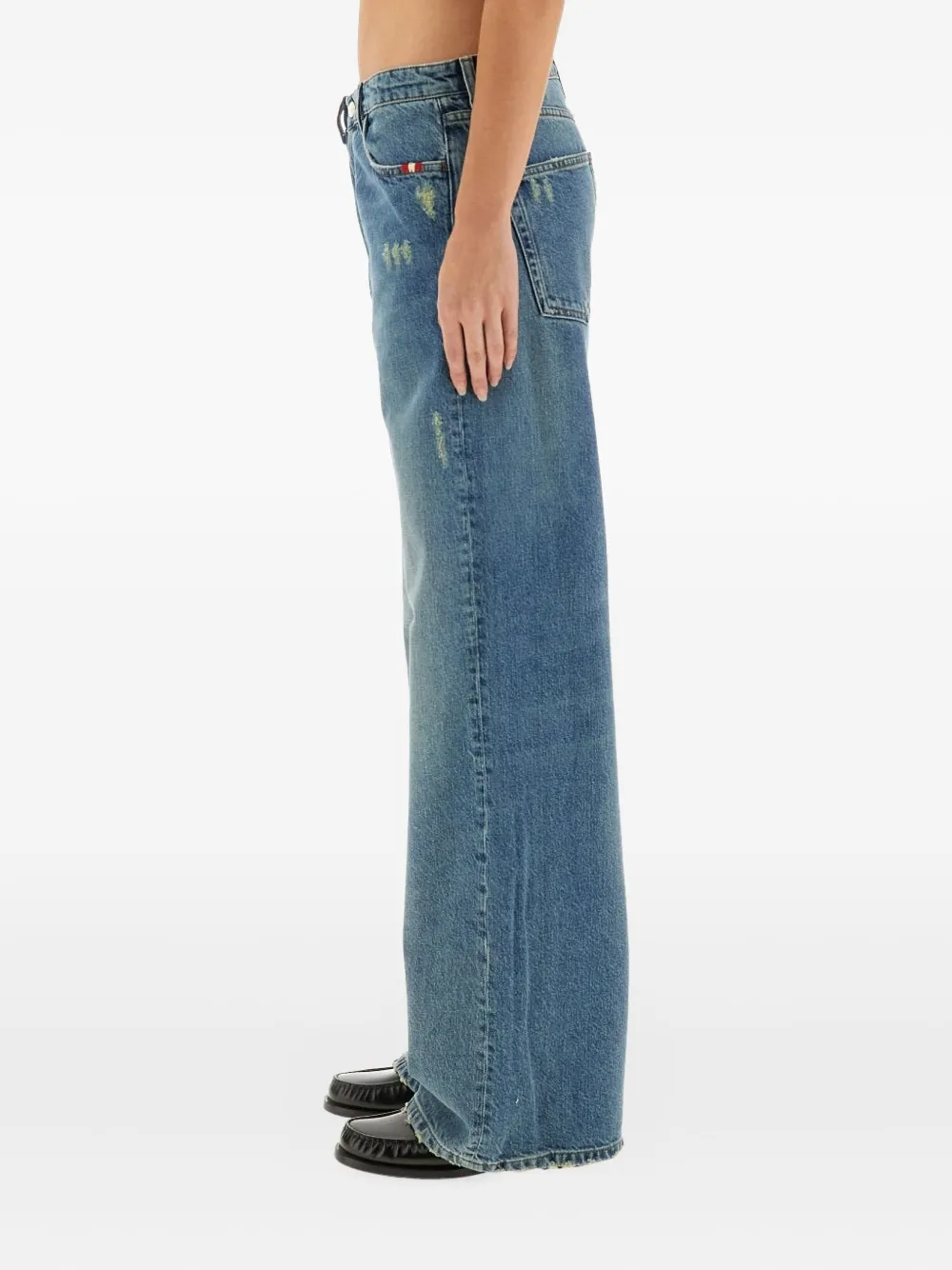 Amish Distressed Jeans In Blue