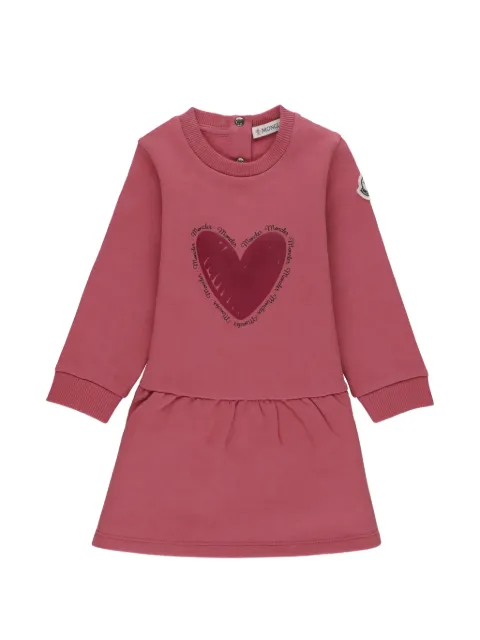 Moncler Enfant heart-print dress