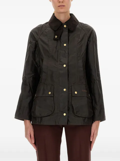 Barbour buttoned waxed jacket