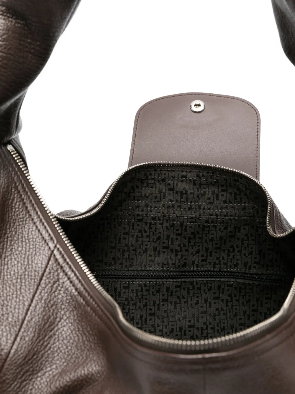 Longchamp Large Le Pliage Xtra Leather Shoulder Bag In Brown