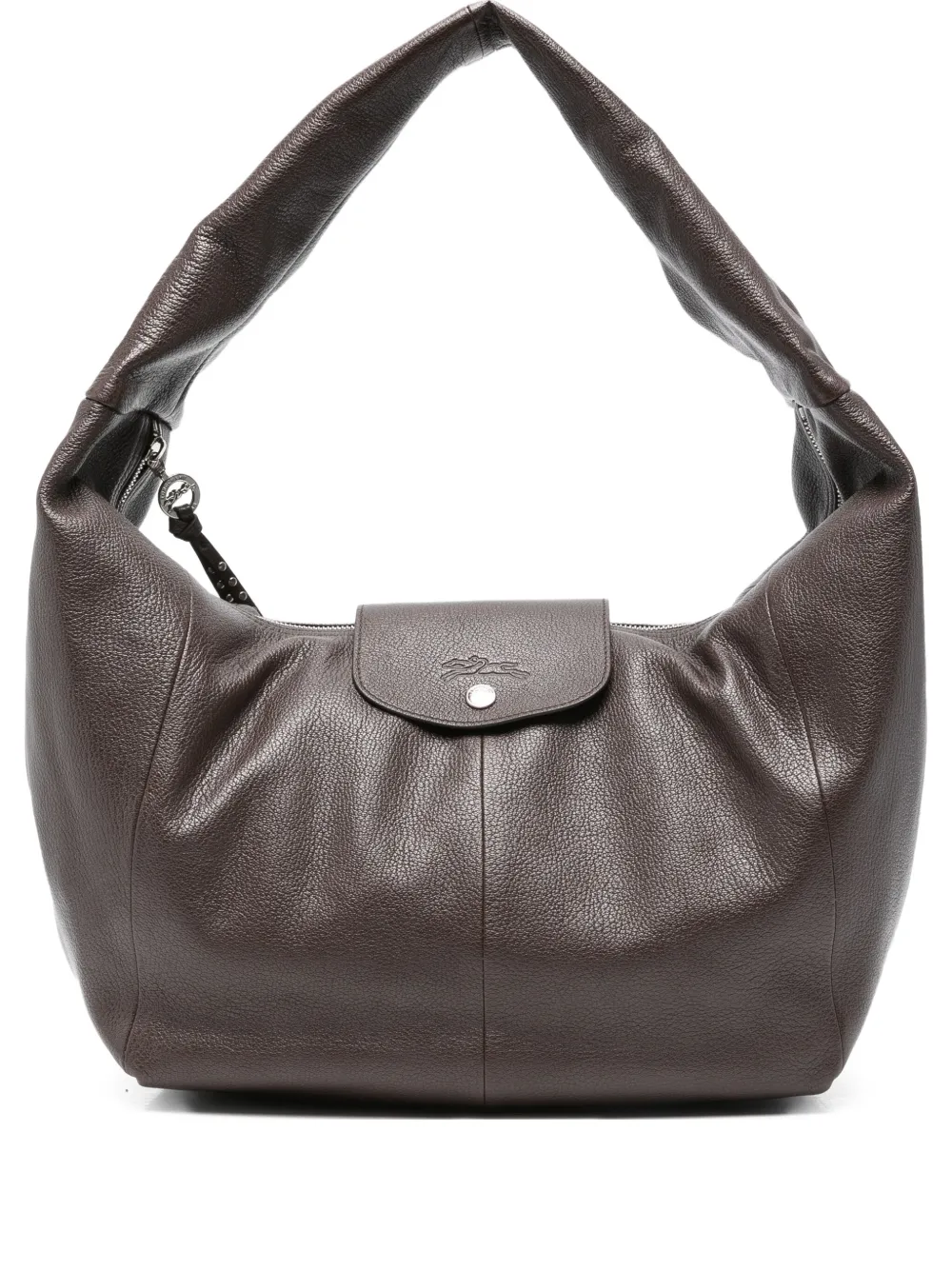 Longchamp large Le Pliage Xtra leather shoulder bag | Brown | Image 1