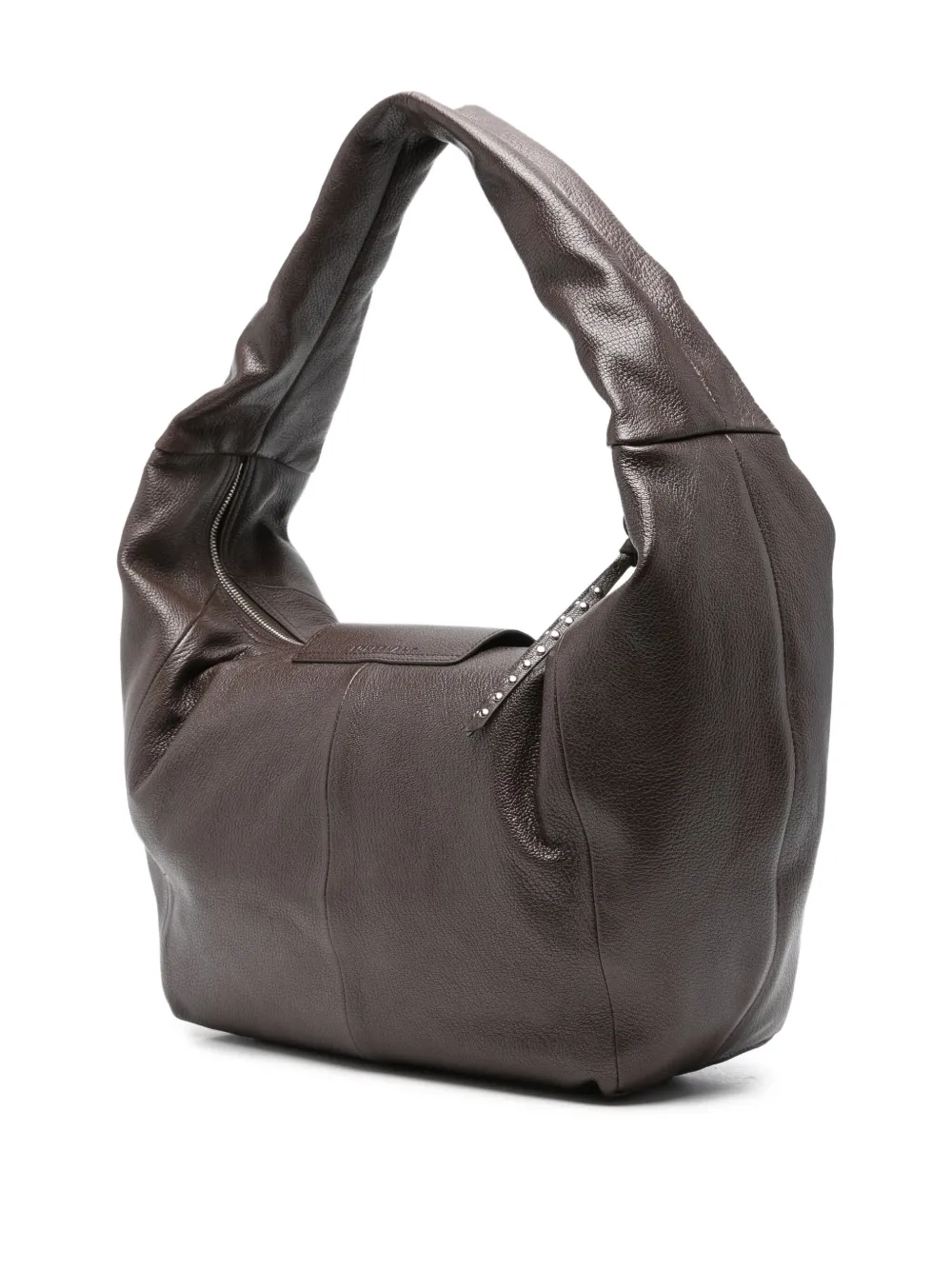 Longchamp Large Le Pliage Xtra Leather Shoulder Bag In Brown